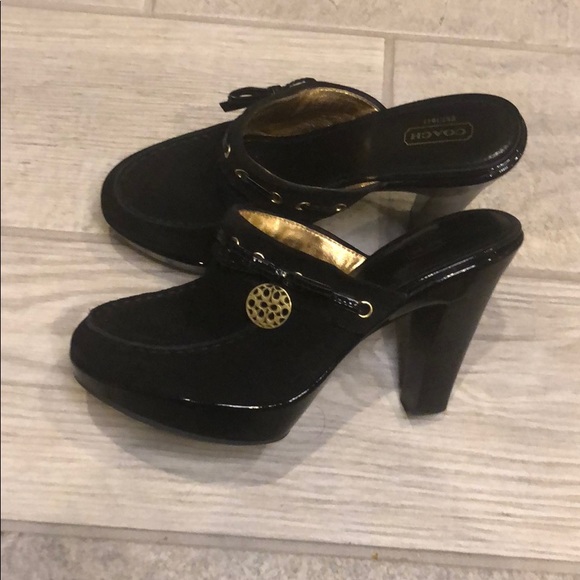 Coach black suede mules - Picture 3 of 3
